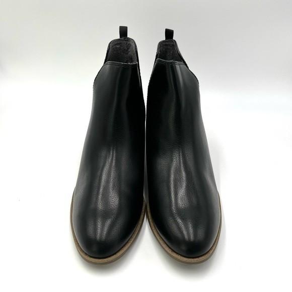 Dr. Scholl's Women's Teammate Black Vegan Leather Ankle Boots Booties 8 NEW - Picture 4 of 13